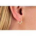 Circle And Star Hoop Earrings - Gold Or Silver!