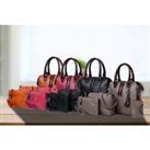 4-Piece Retro Handbag Set - 4 Colours! - Black