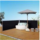 Outsunny Pull Out Double Side Awning - Black