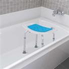 Homcom Non-Slip Bathroom Stool - Blue