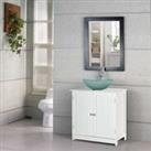 Homcom Sink Bathroom Storage Cabinet - White