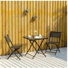 Outsunny 3 Pieces Dining Bistro Set - Black