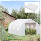 Outsunny Walk In Greenhouse Cover - White