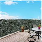 Outsunny Artificial Leaf Screen Panel - Green