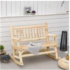 Outsunny Steel 2-Seater Swing Chair