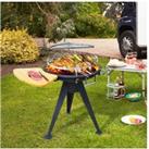 Outsunny Charcoal Bbq Grill Fire Pit - Black