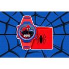 Kids Spiderman Digital Watch And Sweatband Set - Silver