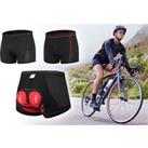 Men'S Padded Cycling Underwear - Red