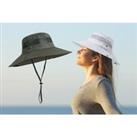 Unisex Summer Wide Brim Sun Hat - 4 Colour Options - Khaki