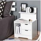 Homcom Grey And White Side Table