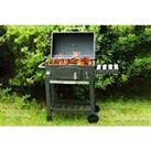 Large Charcoal Bbq Grill Trolley In Stainless Steel