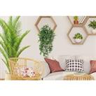 2 Artificial Hanging Potted Plants - Indoor Or Outdoor!