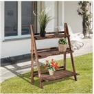 Outsunny 3-Tier Planter Display Ladder