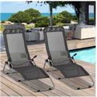 Outsunny 2 Patio Chaise Recliners