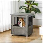 Pawhut Dog Crate, S Pet Kennel, Grey