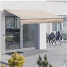 Outsunny Window Awning Canopy, Uv, 3X2M - Beige