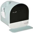 Litter Box, Tray With Hood, Green