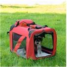 Pawhut Pet Cage, Folding, Red