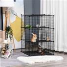 Pawhut Small Animal Cage - Black