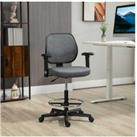Vinsetto Drafting Chair - Grey