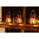 Outdoor Solar Powered Hanging Lantern Lamps - 2, 4 Or 6
