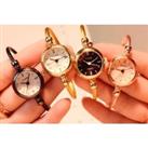 Vintage Style Watch With Bangle Strap - 7 Options! - Silver