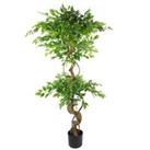 150Cm Artificial Ficus,Twisted Trunk - Green