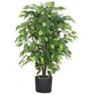 90Cm Artificial Ficus Tree/Plant - Green