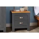 Camden Two-Drawer Bedside Table - 3 Colours! - Grey