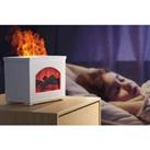 Air Humidifier Simulated Fireplace - 2 Colours - Black