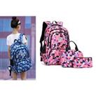 3 In 1 Waterproof School Backpack - 2 Colours - Pink
