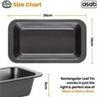 Non-Stick Large Rectangle Loaf Tin