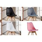 Scandi Dining Chair - 2 Or 4 Set & 4 Colours!