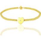 Natural Diamond Gold Plated Magnetic Clasp Bracelet - Silver