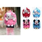 Kids Plush Cartoon Cat Or Mouse Backpack - 3 Colours