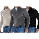 Autumn And Spring Casual Sweater For Men In 6 Colours - Beige