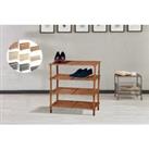 Wooden Shoe Rack In 3 Sizes And 3 Colours