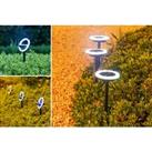 Solar Powered Waterproof Garden Lamp In 2 Colour Options - White