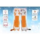 Cat Heating Pad For Menstrual Cramp & Neck Pain In 2 Colours - Orange