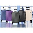 Kono Vertical Hardshell Suitcase - One Or Three-Piece Set - Purple