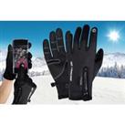 Unisex Winter Usb Heating Warm Sport Gloves In Four Sizes - Black