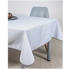 Stain Resistant Tablecloth White Waves