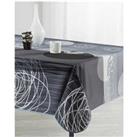 Stain Resistant Tablecloth Grey Eclipse