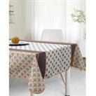 Stain Resistant Tablecloth Glamour Beige