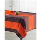 Stain Resistant Tablecloth Orange Garden