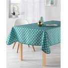 Stain Resistant Tablecloth Peacockcyan