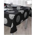 Stain Resistant Tablecloth Bright Black