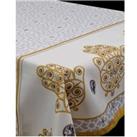 Stain Resistant Tablecloth White Fatima