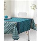 Stain Resistant Tablecloth Glamour Blue