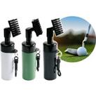 Golf Club Cleaning Brush With Squeeze Bottle In 3 Colours - White